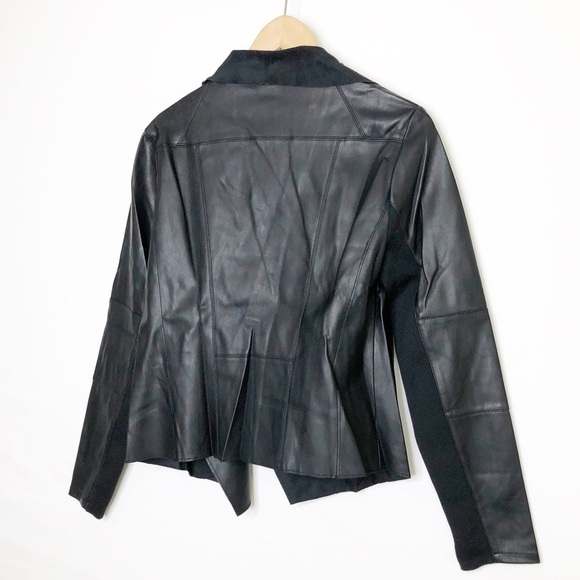 Bagatelle Black, vegan leather open closure jacket - Picture 10 of 11
